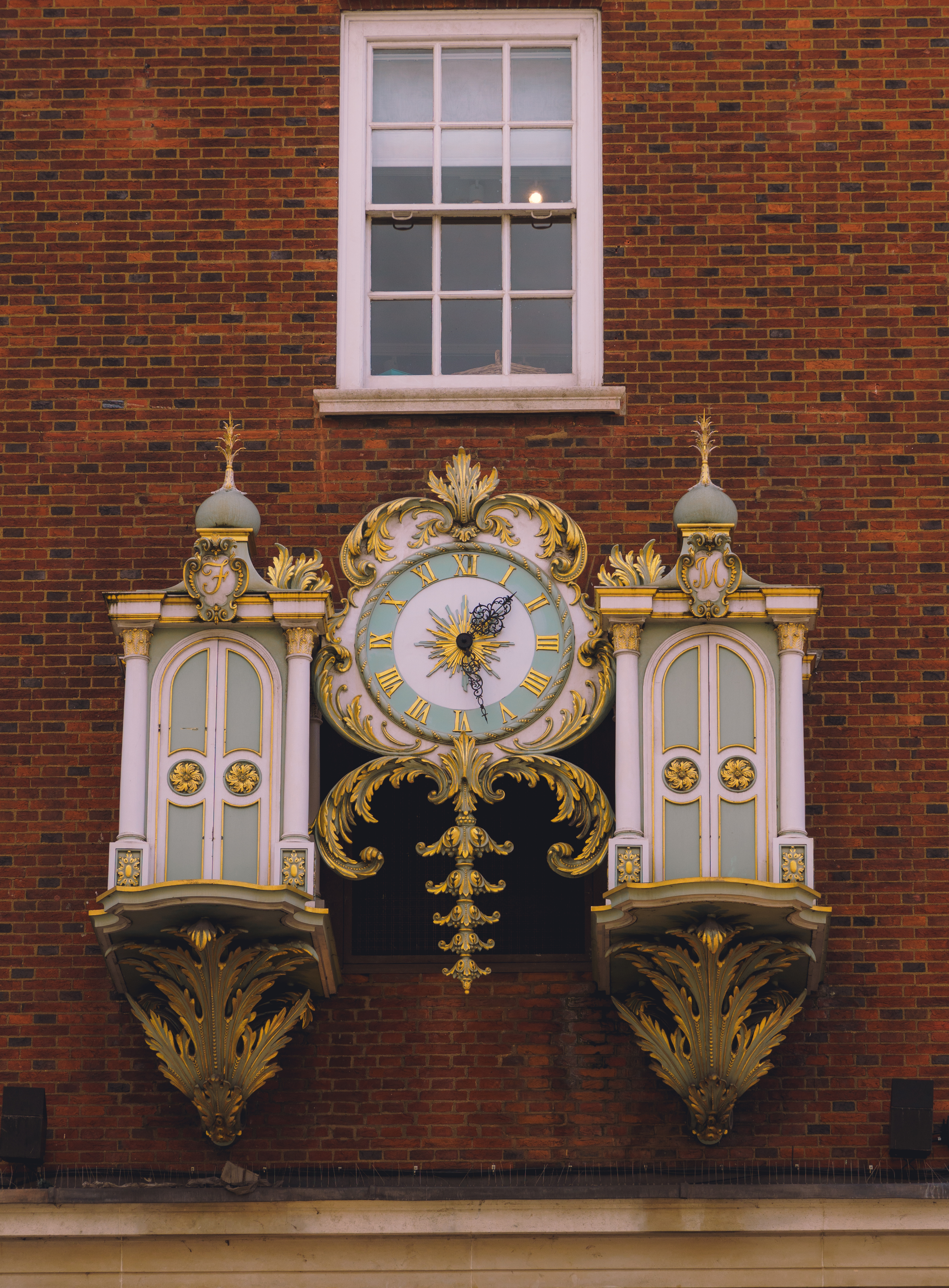 Gold and Green Clock